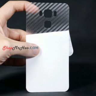 Bộ 3 Dán Mặt Sau Lưng 3D Carbon ASUS Zenfone 3 Max