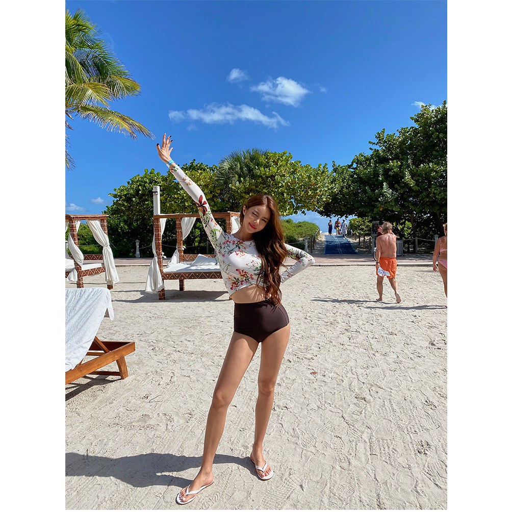 Bộ đồ bơi Bikini đi biển dành cho nữ 2 mảnh họa tiết hoa - Ảnh thật trải sàn | BigBuy360 - bigbuy360.vn