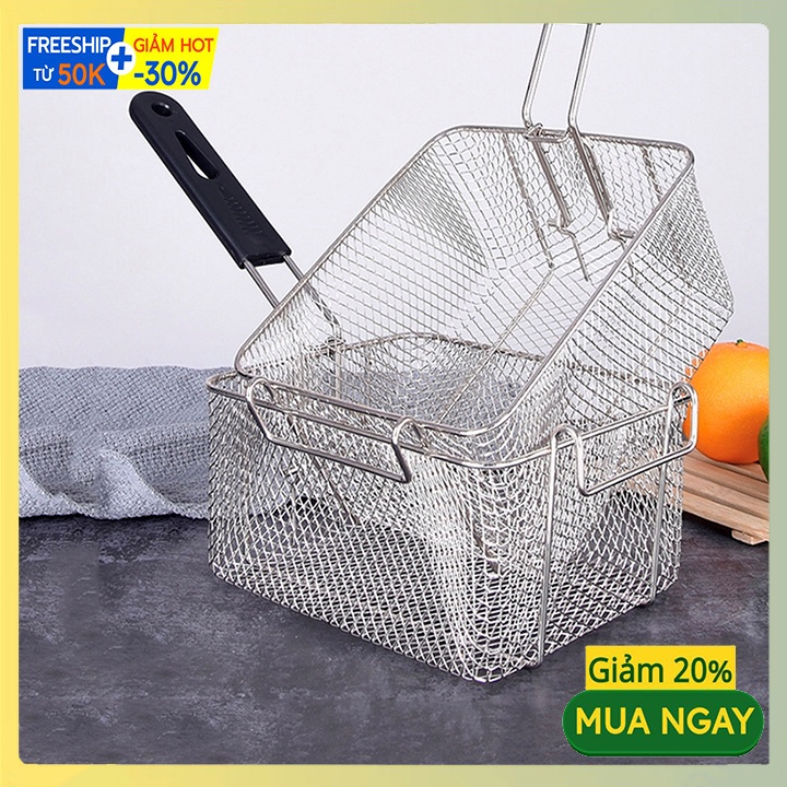 Rổ Chiên Khoai Tây Bằng Thép Không Gỉ Đa Năng