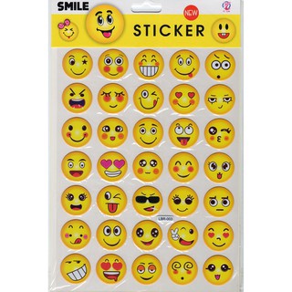 1 tờ sticker emoji cảm xúctrang trí sổ sách độc đáo