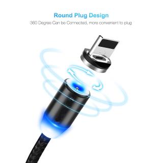 Cáp sạc cổng type C có đèn LED cho iPhone Android