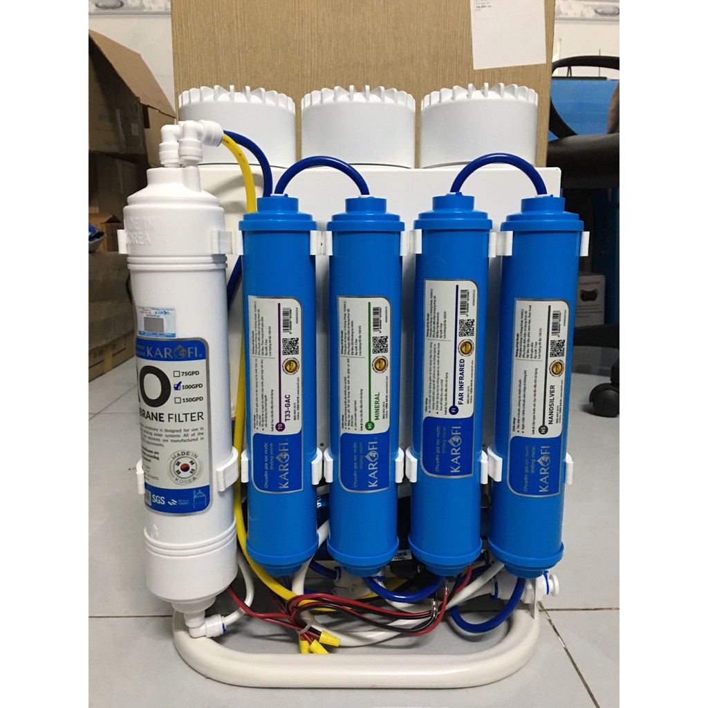 [Mã 267ELSALE1 giảm 5% đơn 3TR] Máy lọc nước Karofi S-s038 chính hãng 8 cấp lọc