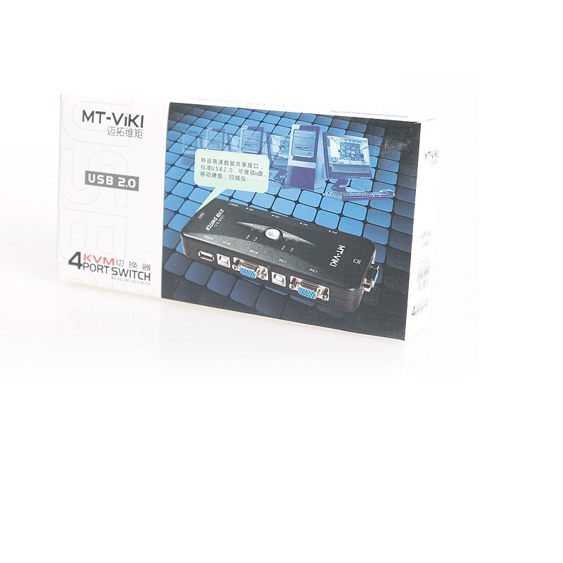 Bộ chia KVM USB MT- VIKI 4 cây dùng 1 màn hình _ Bộ chia KVM USB CHÍNH HÃNG