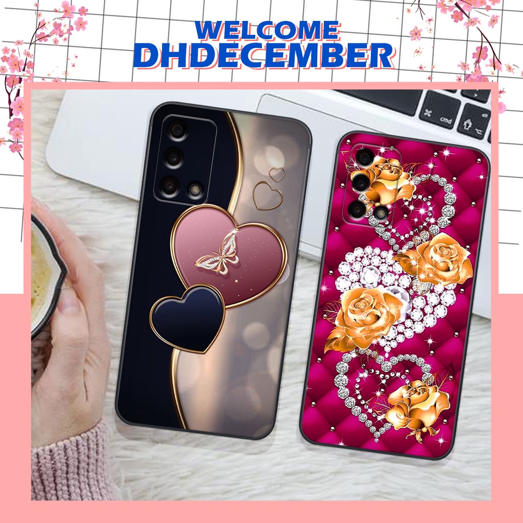 Ốp lưng Oppo A74 / A95 in hình hoa tinh tế , mới mẻ DH DECEMBER