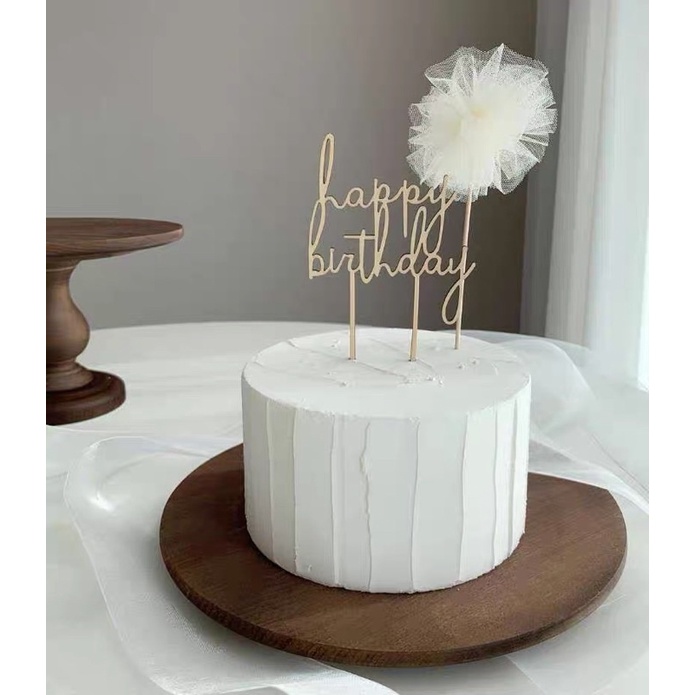 Cây Cắm Bánh Kem Happy Birthday Happy You Day Phong Cách Hàn Quốc - Yori Party