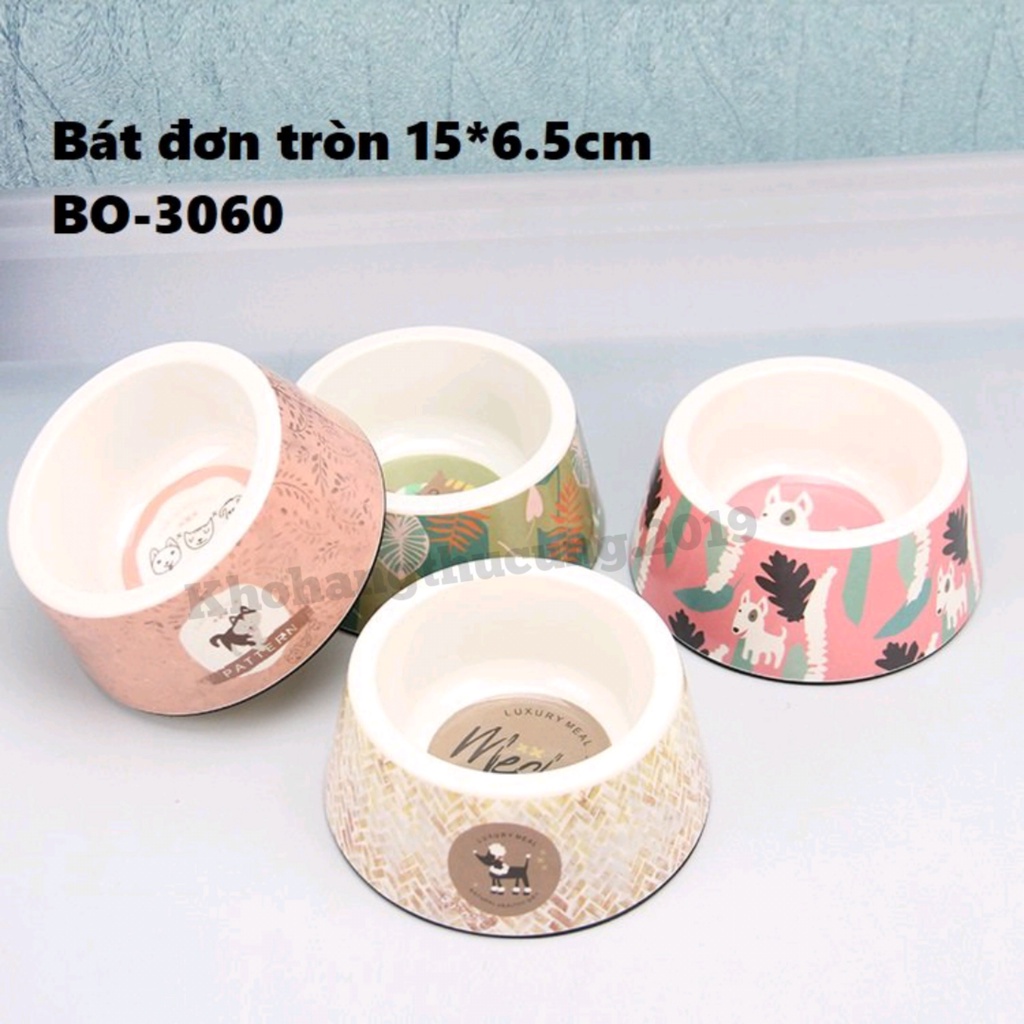 BÁT ĂN CHÓ MÈO- MẪU TRÒN HỌA TIẾT ĐẸP