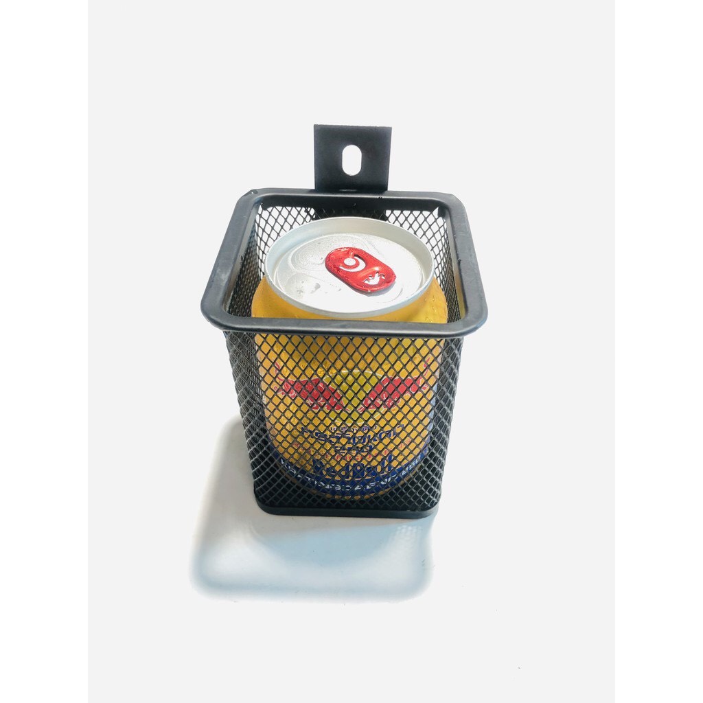 Giỏ Đựng Đồ Mini Gắn Xe Máy, Xe Hơi Hình Vuông Tròn Để Được Chai Nước Vật Dụng Nhỏ Tiện Lợi