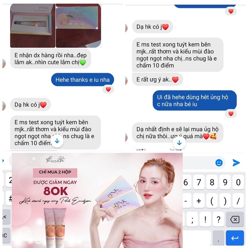 KEM DƯỠNG MÁ HỒNG - PINK EMULSION