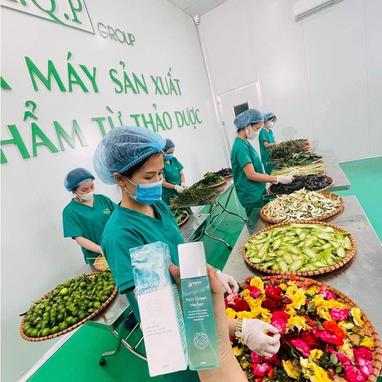 Xịt Kích Mọc Tóc Thảo Dược HAIR GREEN HERBER Quyên Lara ,Kích Mọc Tóc-Dưỡng Tóc -Ngăn Ngừa Rụng Tóc 120ml