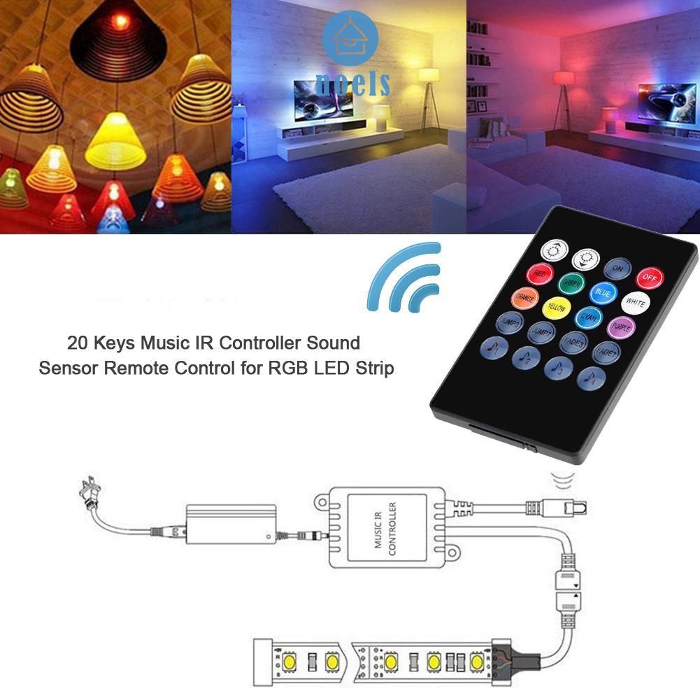 Bộ Điều Khiển Từ Xa 20 Phím Cho Dây Đèn Led Rgb