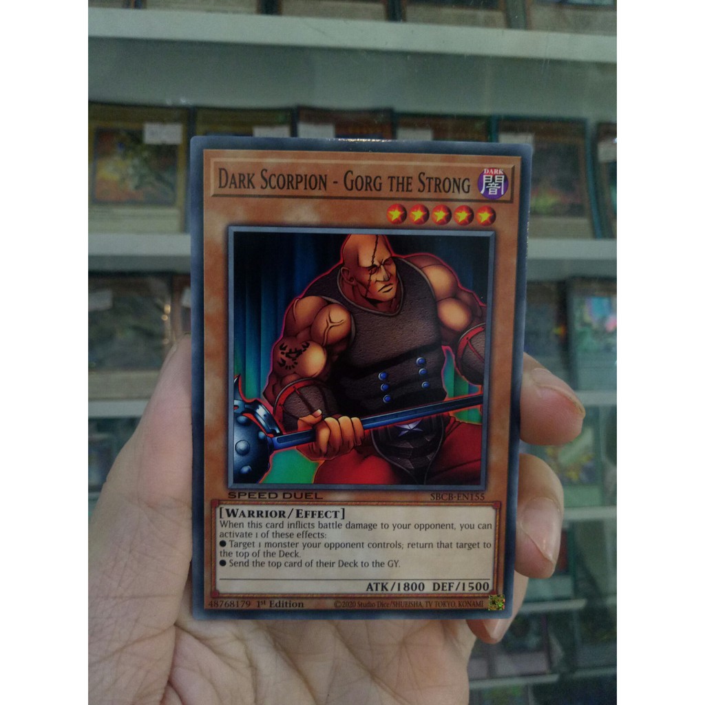 Thẻ Bài Lẻ YugiOh! Mã SBCB-EN155 - Dark Scorpion-Gorg the Strong - Common - 1st Edition