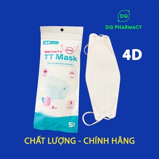 Khẩu trang 4D, bịch 10 cái khẩu trang cao cấp kháng khuẩn TTMark