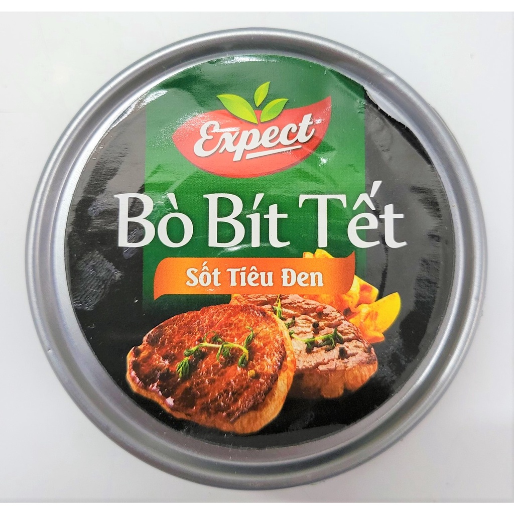 [Hộp 150g (nhãn Xanh lá)] BÒ BÍT TẾT XỐT TIÊU ĐEN [VN] HALONG CANFOCO Beefsteak in Black Pepper Sauce