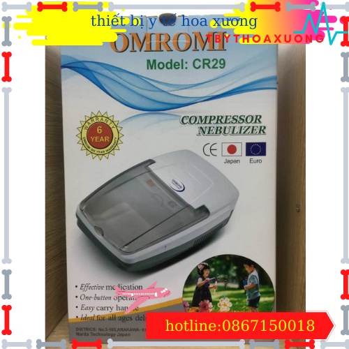 [HÀNG CHÍNH HÃNG BẢO HÀNH 5 NĂM] Máy Xông Mũi Họng Nhật Bản OMROMI CR-29