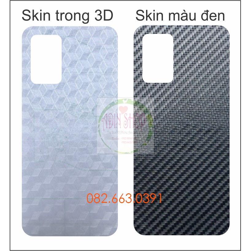 Miếng dán mặt lưng skin carbon Oppo A54
