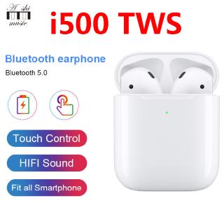 I500 TWS Wireless Earphone 5D Super Bass Wireless Charging Bluetooth 5.0 for Smartphone
