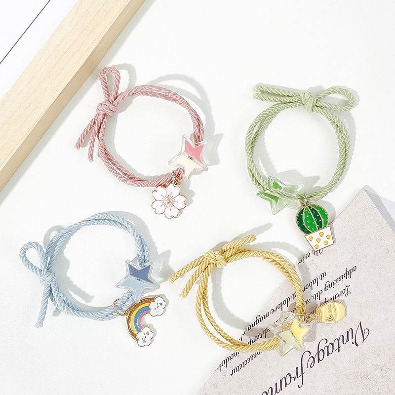 Dây buộc tóc co giãn mềm mại dễ thương