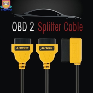 Cáp chữ y obd ii 16 pin sang 2 lỗ cắm 16 pin tiện dụng