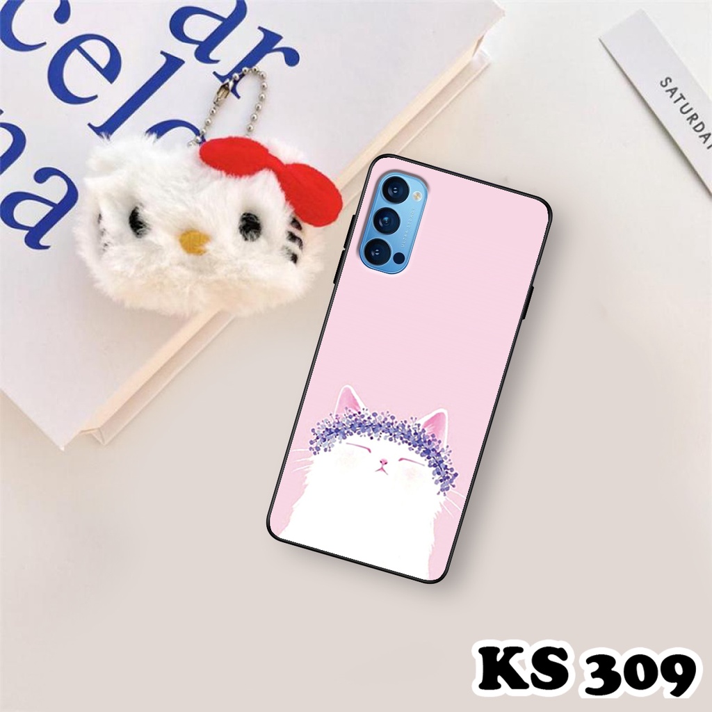 Ốp lưng Oppo Reno 4 - Reno 4 Pro - Ốp Oppo in hình LoveCat - Chất liệu TPU siêu bền