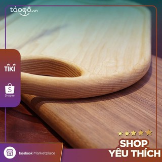 Khay gỗ trang trí hình Elip