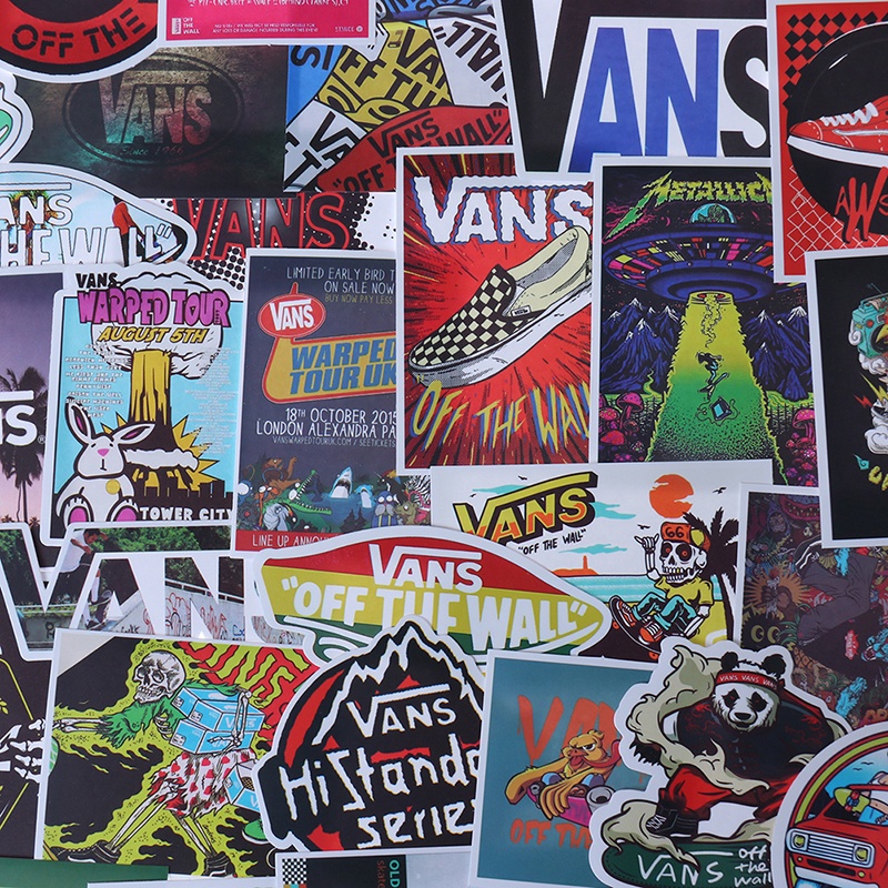100 Miếng dán trang trí laptop họa tiết graffiti xe hơi / xe vans