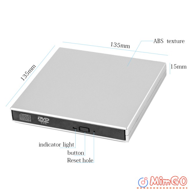 Ổ Đĩa Quang Di Động Cho Laptop Usb Dvd