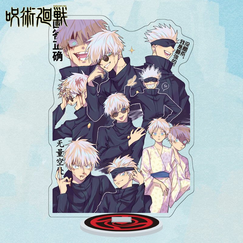 Mô Hình Standee Anime Jujutsu Kaisen Nhân Vật Gojo Satoru Itadori Yuji Chất liệu Acrylic trang trí bàn học bàn làm việc