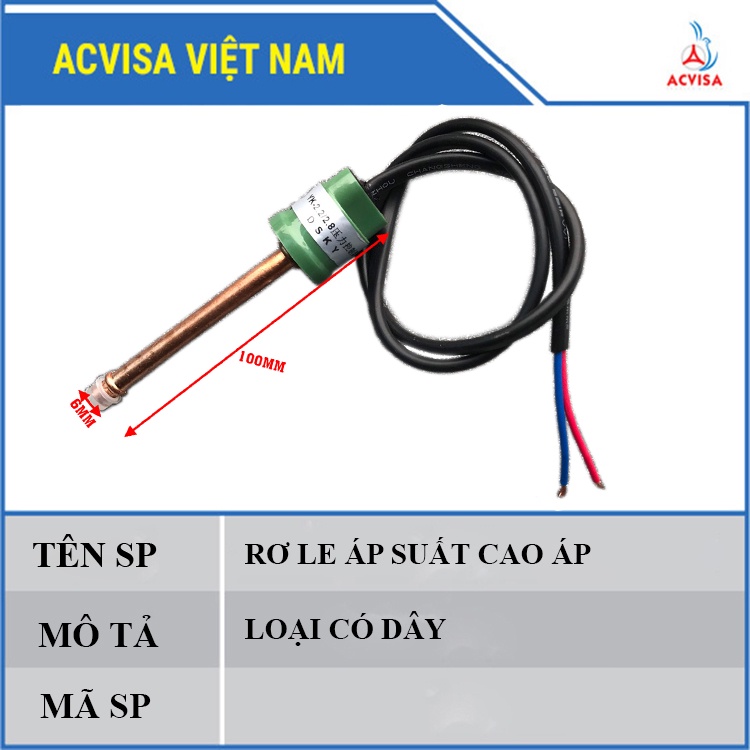 Rơ Le Áp Suất Cao Áp (Loại Có Dây )