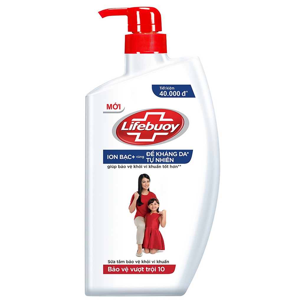 Sữa Tắm Lifebuoy 850g - Bảo Vệ Toàn Diện và Chăm Sóc Da (Luôn có Quà Tặng Kèm)