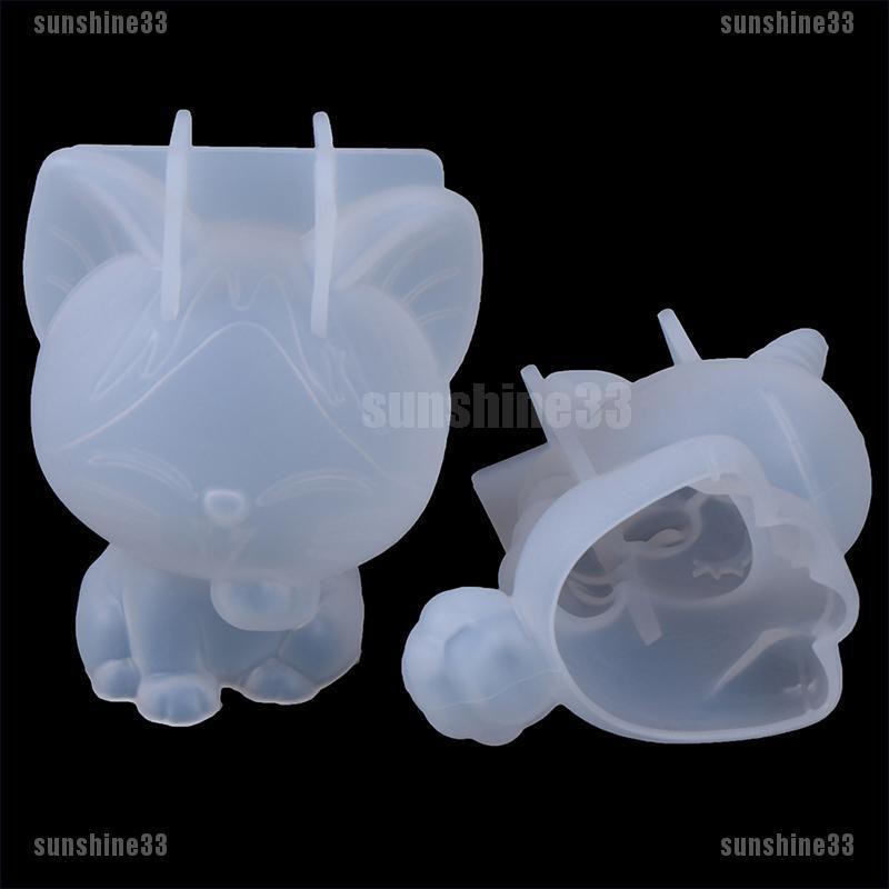 Khuôn Silicon Trong Suốt Hình Ngựa / Mèo Làm Đồ Trang Trí DIY