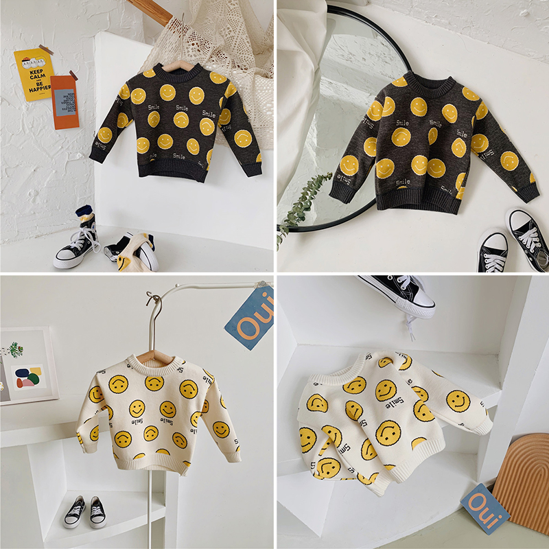 Áo Sweater Hoạ Tiết Hoạt Hình Đáng Yêu Se7En Cho Bé 1-5 Tuổi