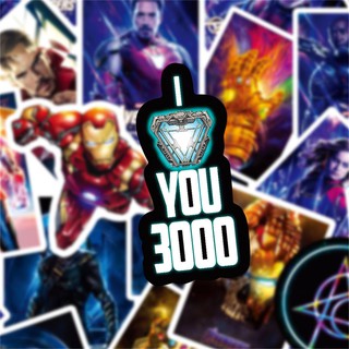 Bộ 50 Miếng Dán Trang Trí Phong Cách Marvel Độc Đáo