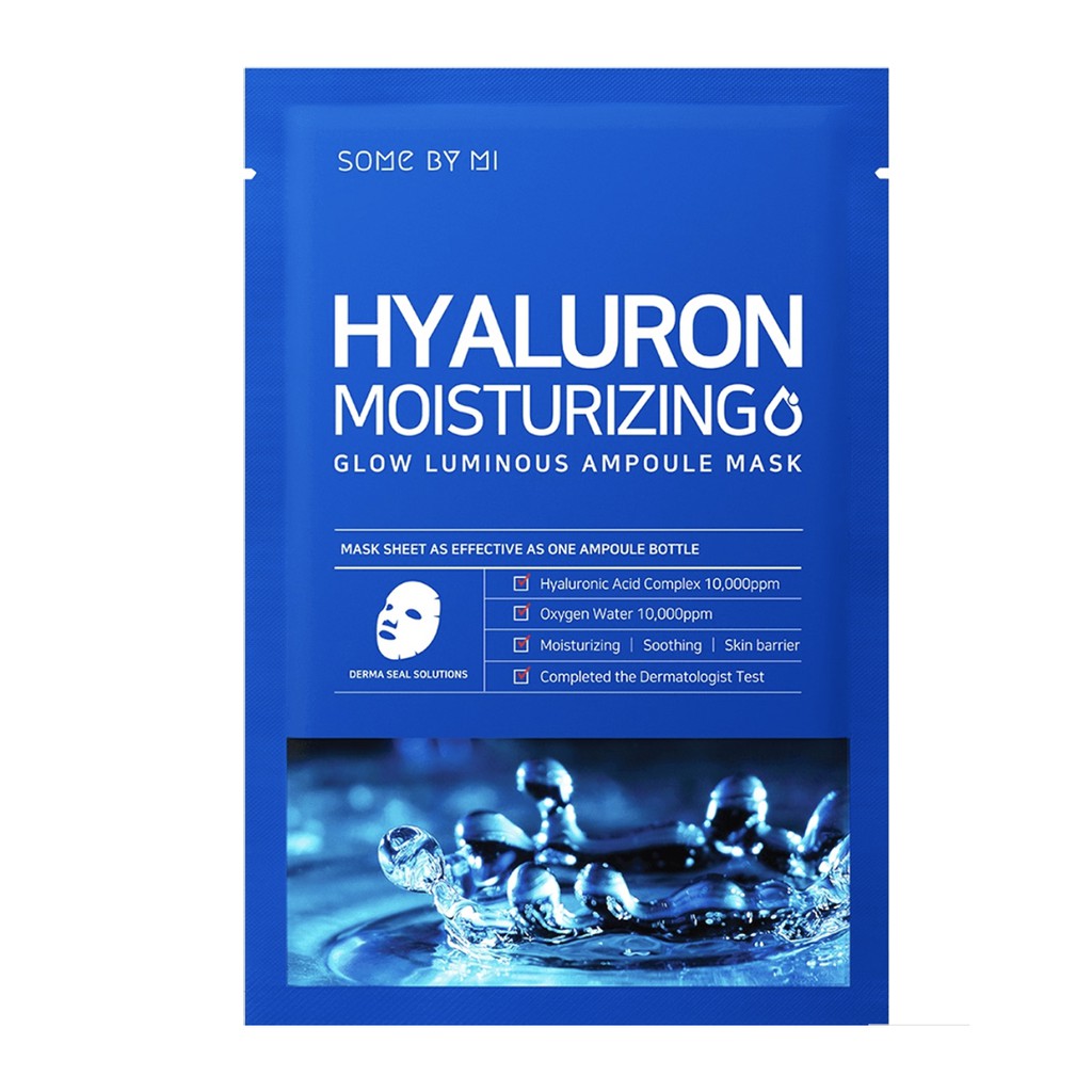 Combo 10 Mặt Nạ Giấy Bổ Sung Dưỡng Chất Dưỡng Ẩm, Cấp Nước Some By Mi Hyaluron Moisturizing Mask Sheet 25ml