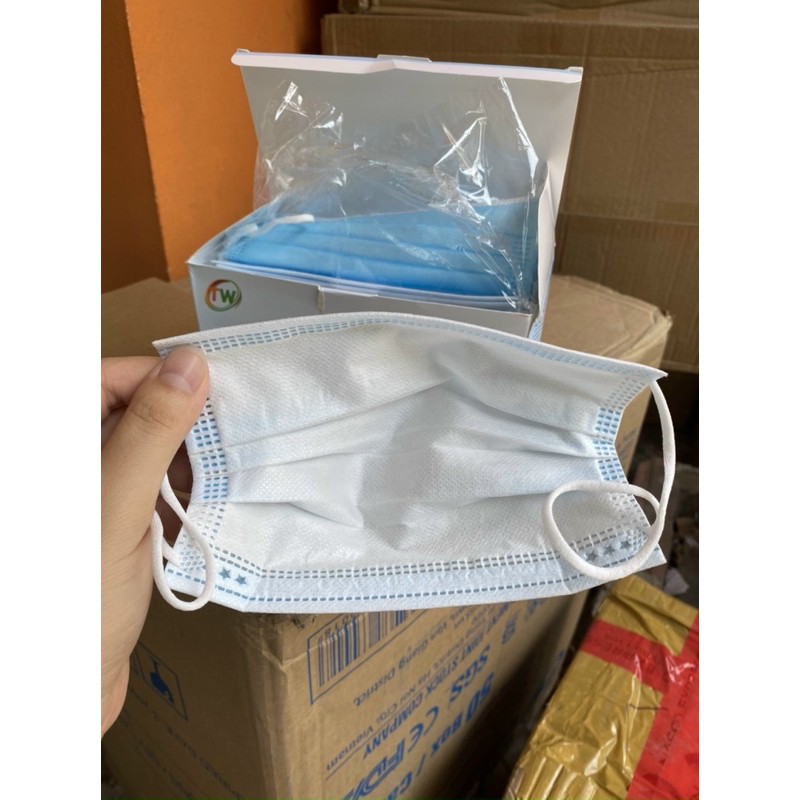 Hộp 50 Khẩu Trang Y Tế Cao Cấp TheWorld 4 Lớp Có Lớp Giấy Kháng Khuẩn | BigBuy360 - bigbuy360.vn