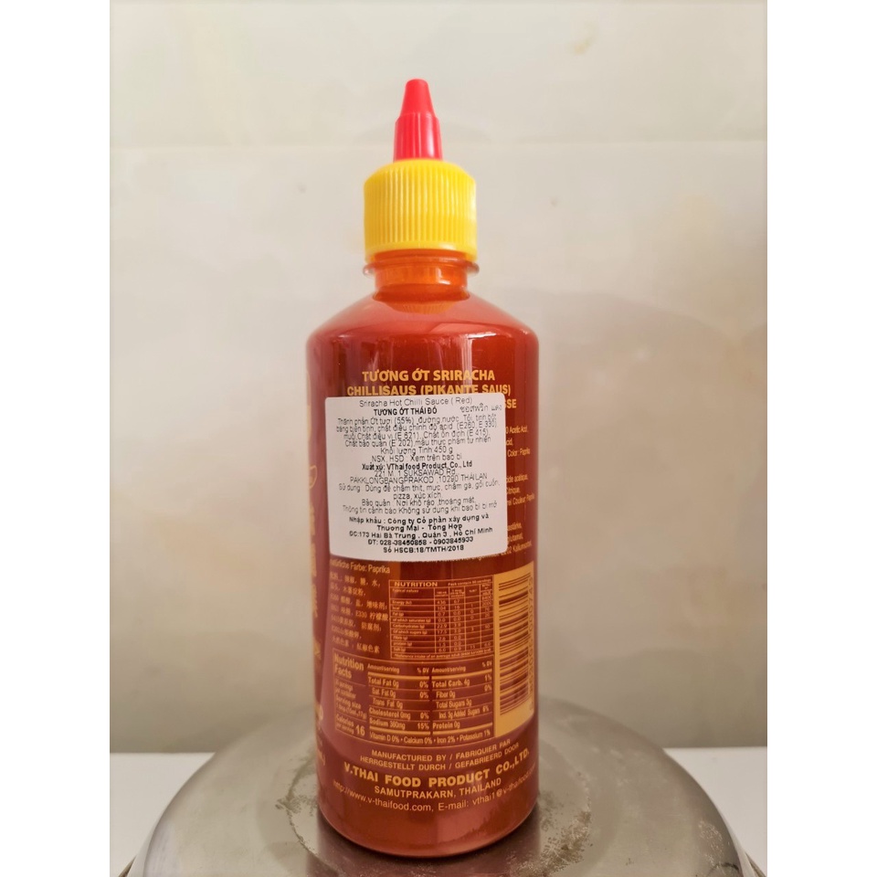 [515g – ĐỎ] TƯƠNG ỚT ĐỎ Nang Fah [Thailand] TUE KUNG Sriracha Hot Chili Sauce (halal) (tmth-hk)