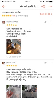 Menu mica A5(15 x 21cm),Card Stand loại đẹp đế lùa