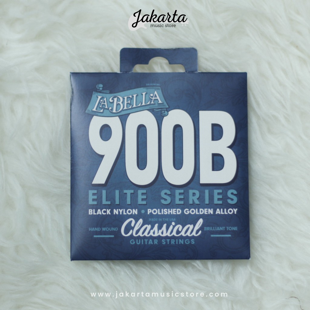 Dây Đàn Guitar La Bella 900-b Elite Bằng Nylon Màu Đen Bóng