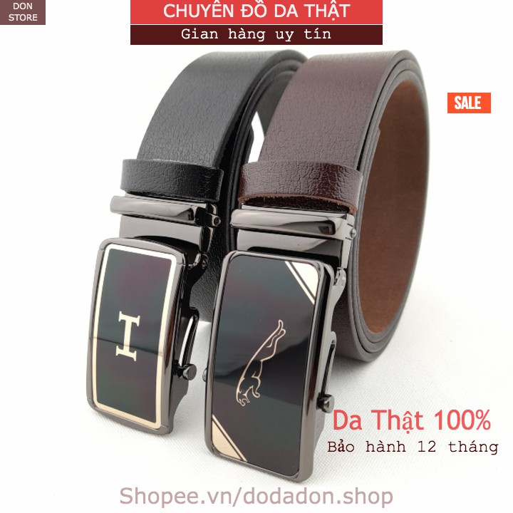 Thắt Lưng Nam Cao Cấp Da Thật 100%. Dây Nịt Da Bò Bền Bỉ Sang Trọng Đầu Khóa INOX Chống Gỉ