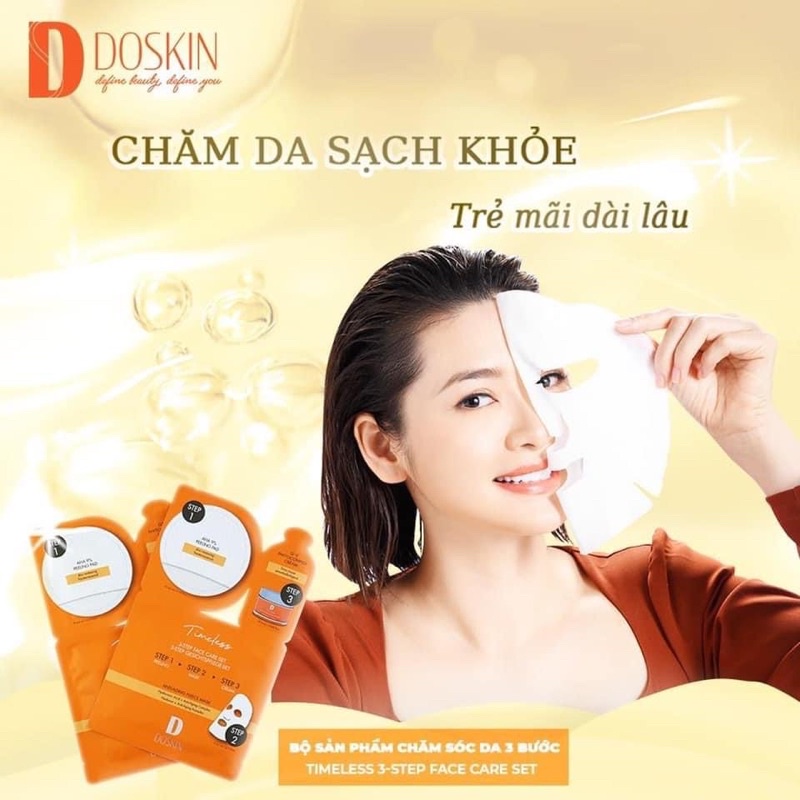 Bộ Mặt Nạ 3 Bước Chiến Binh Doskin Mỹ Phẩm CHLB Đức