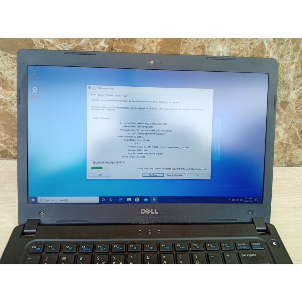 Laptop Dell  Vostro 5480 - Card rời chiến Game - Đồ Họa - Văn Phòng | WebRaoVat - webraovat.net.vn