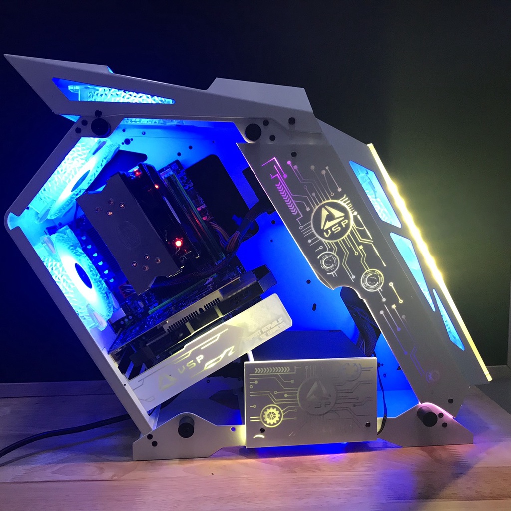 MÁY BỘ PC CASE GAMING ES1 GIÁ SINH VIÊN A520/Ryzen 3 2200G | BigBuy360 - bigbuy360.vn