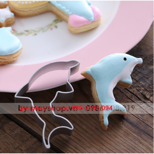Cookie - Khuôn nhấn bánh quy   - hình cá heo