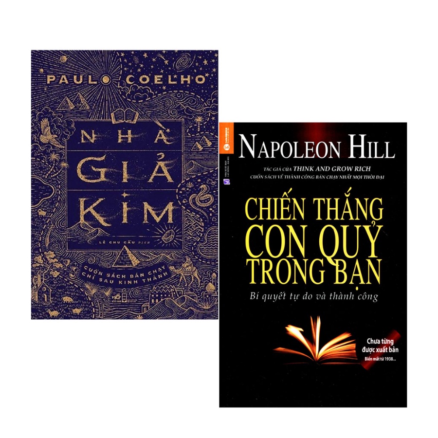 Sách - Combo Nhà Giả Kim (NN) + Chiến Thắng Con Quỷ Trong Bạn (THA) (Bộ 2 Cuốn)