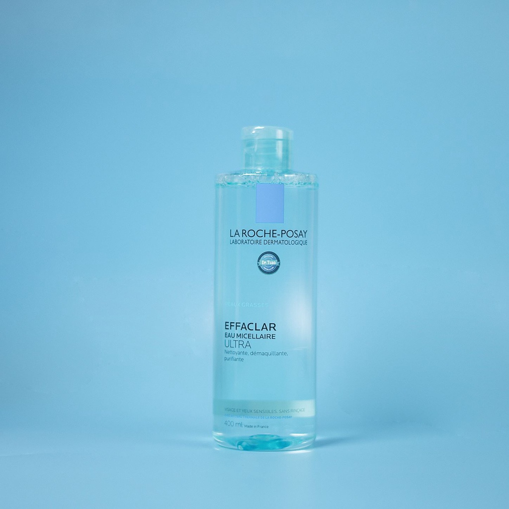 Nước làm sạch sâu tẩy trang cho da dầu nhạy cảm - La Roche-Posay Micellar Water Ultra Oily Skin 400ml [CHÍNH HÃNG]