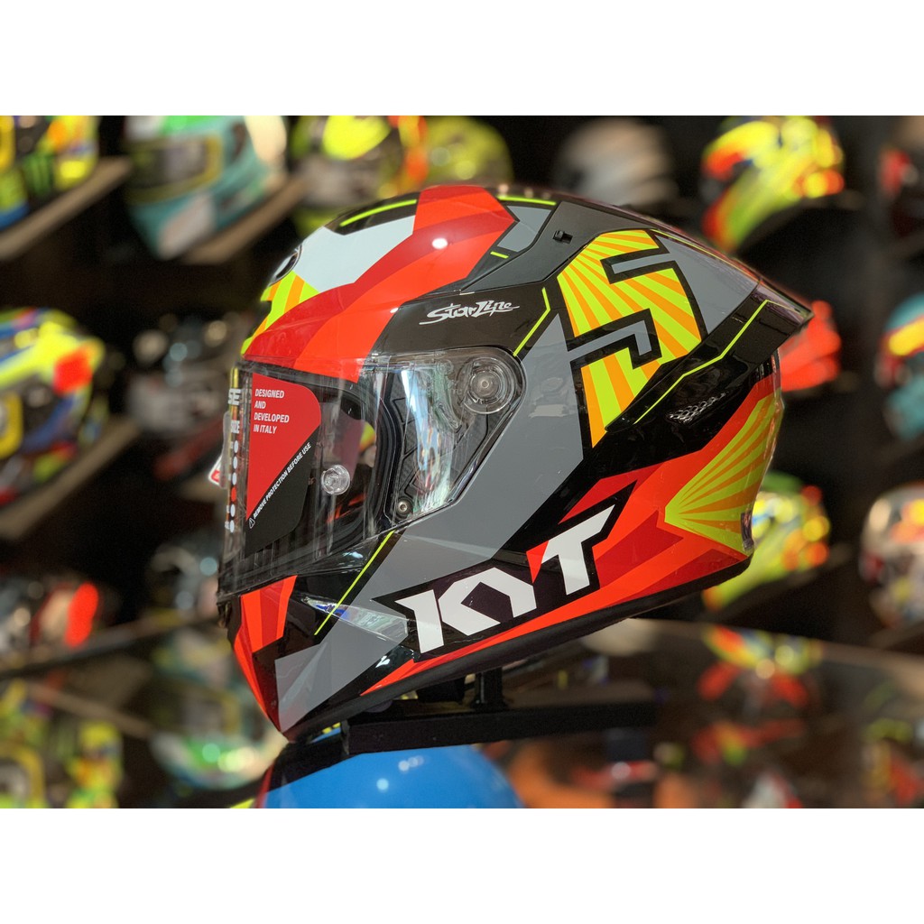 Mũ bảo hiểm fullface KYT TT Course tem Flux số 5 size M L XL chính hãng