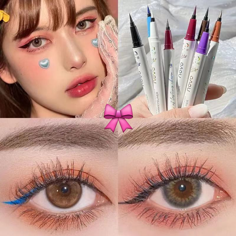 [COD] Bút kẻ mắt Novo chống thấm nước và dầu nhanh khô gồm nhiều màu sắc tùy chọn