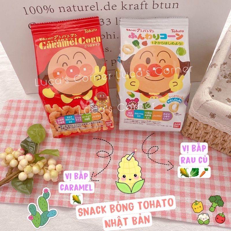 Snack bắp/snack ngô Tohato Nhật Bản cho bé ăn dặm