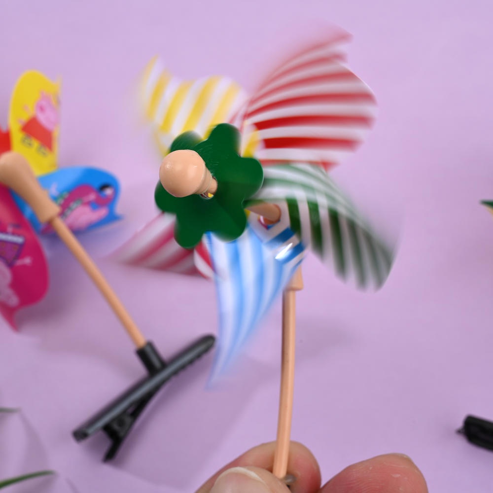 Kẹp Tóc Hình Chong Chóng 3D Dễ Thương Cho Bé Gái