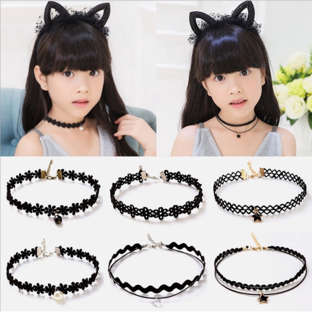Vòng cổ Joker phối mặt hình ngôi sao phong cách Hàn Quốc cho bé gái