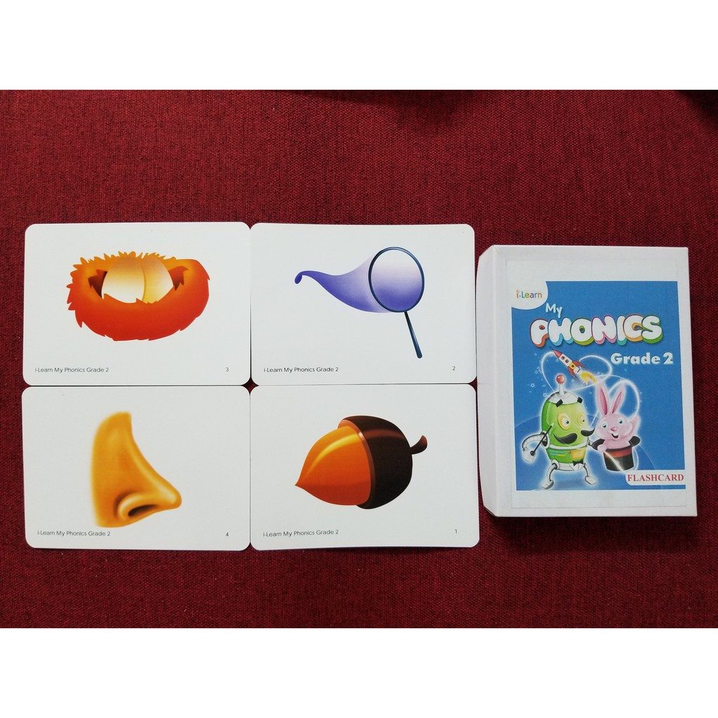 Flashcard I Learn My Phonics Grade 2 (A5 - in 2 mặt)